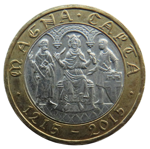 2015 £2 Two Pound Coin Commemorating The Magna Carta