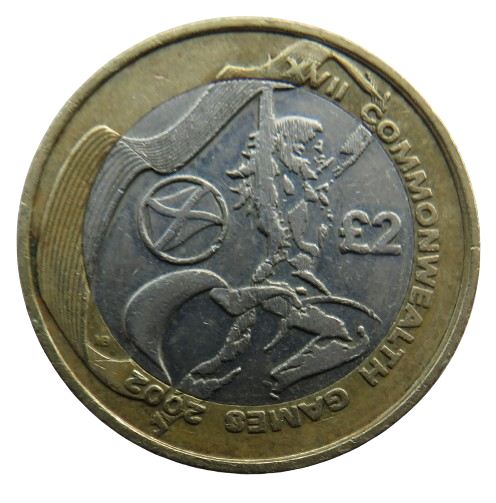2002 £2 Two Pound Coin XVII Commonwealth Games Scotland