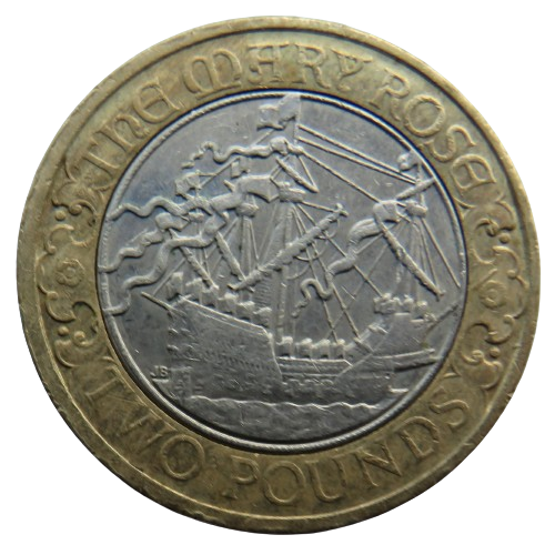 2011 £2 Two Pound Coin Commemorating The Mary Rose
