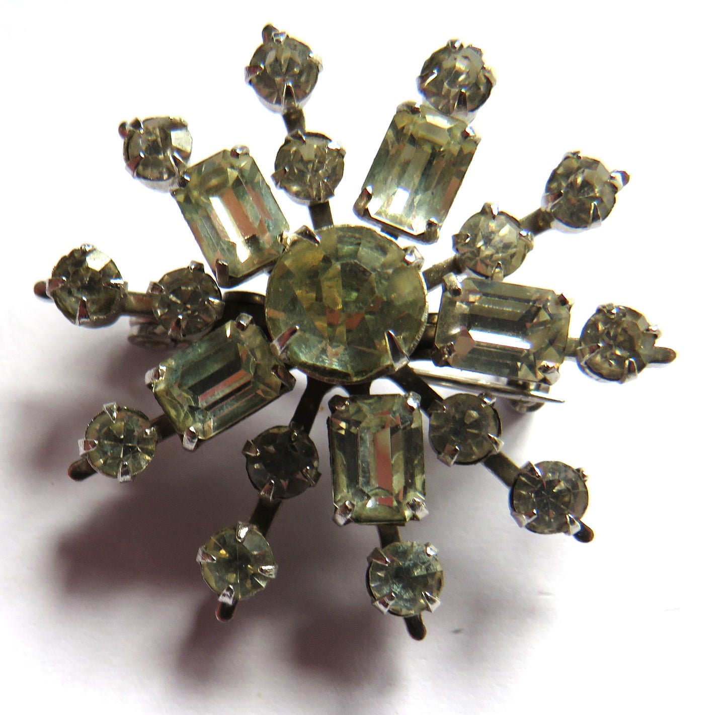 Vintage Ladies Sparkly Costume Jewellery Brooch