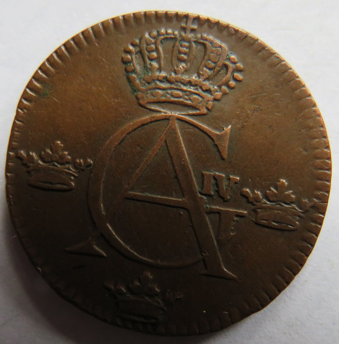 1806 Sweden 1/4 Skilling Coin
