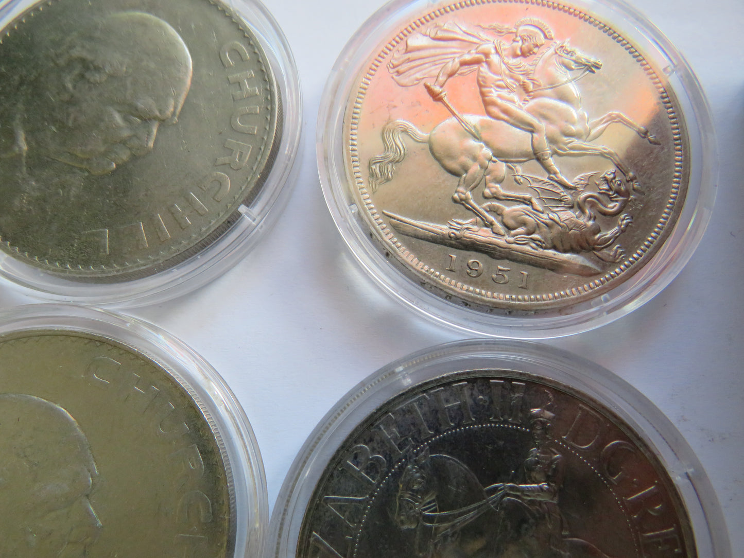 Small Collection of Mainly Commemorative Crown Coins 1951 Festival of Britain etc