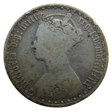 Load image into Gallery viewer, 1879 Queen Victoria Silver Gothic Florin Coin - Great Britain
