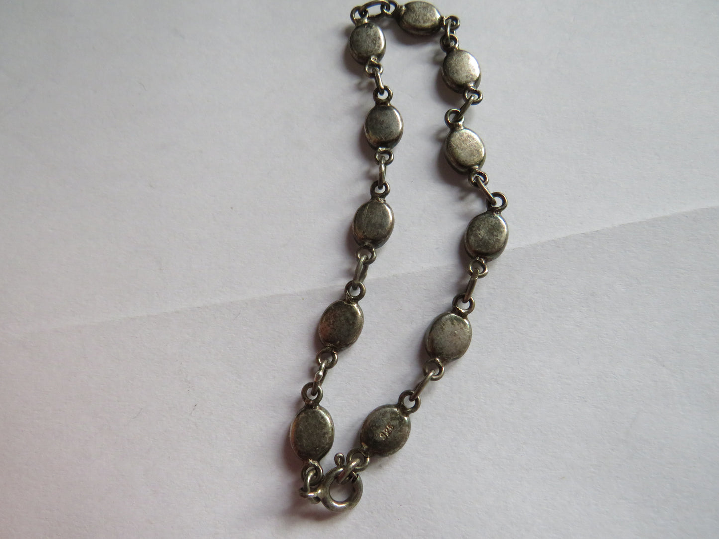 Ladies Sterling Silver & Mother of Pearl Bracelet