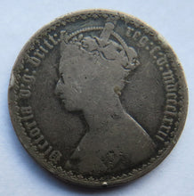 Load image into Gallery viewer, 1872 Queen Victoria Silver Gothic Florin Coin - Great Britain
