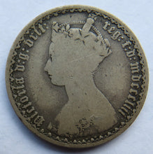 Load image into Gallery viewer, 1853 Queen Victoria Silver Gothic Florin Coin - Great Britain
