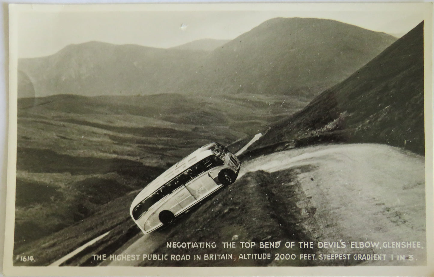 Vintage Postcard Of Devil's Elbow, Glenshee