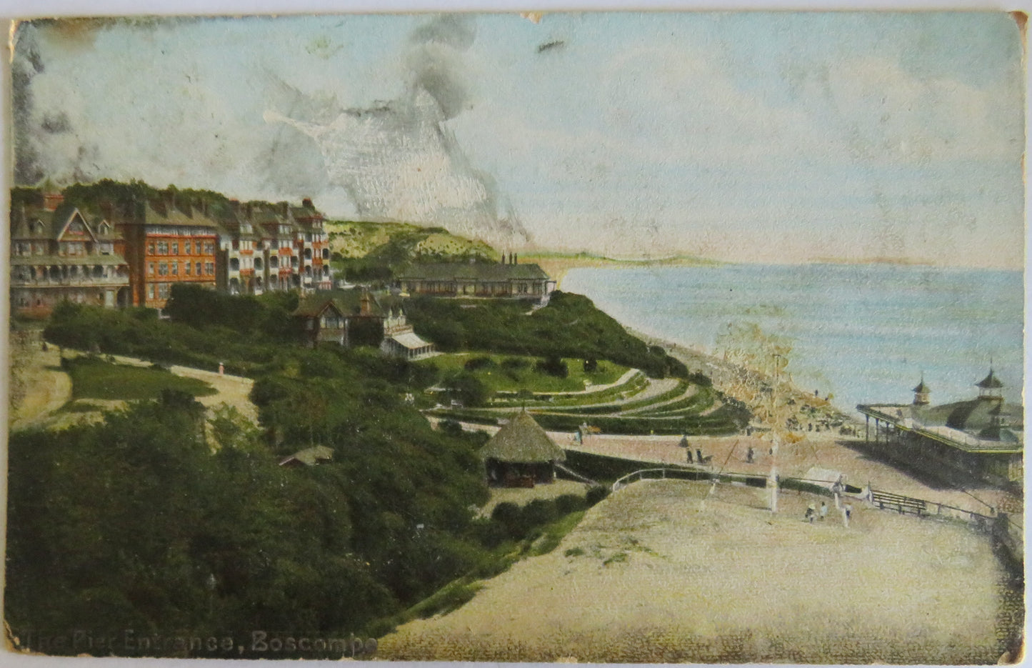 Vintage Postcard Of The Pier Entrance, Boscombe 1906