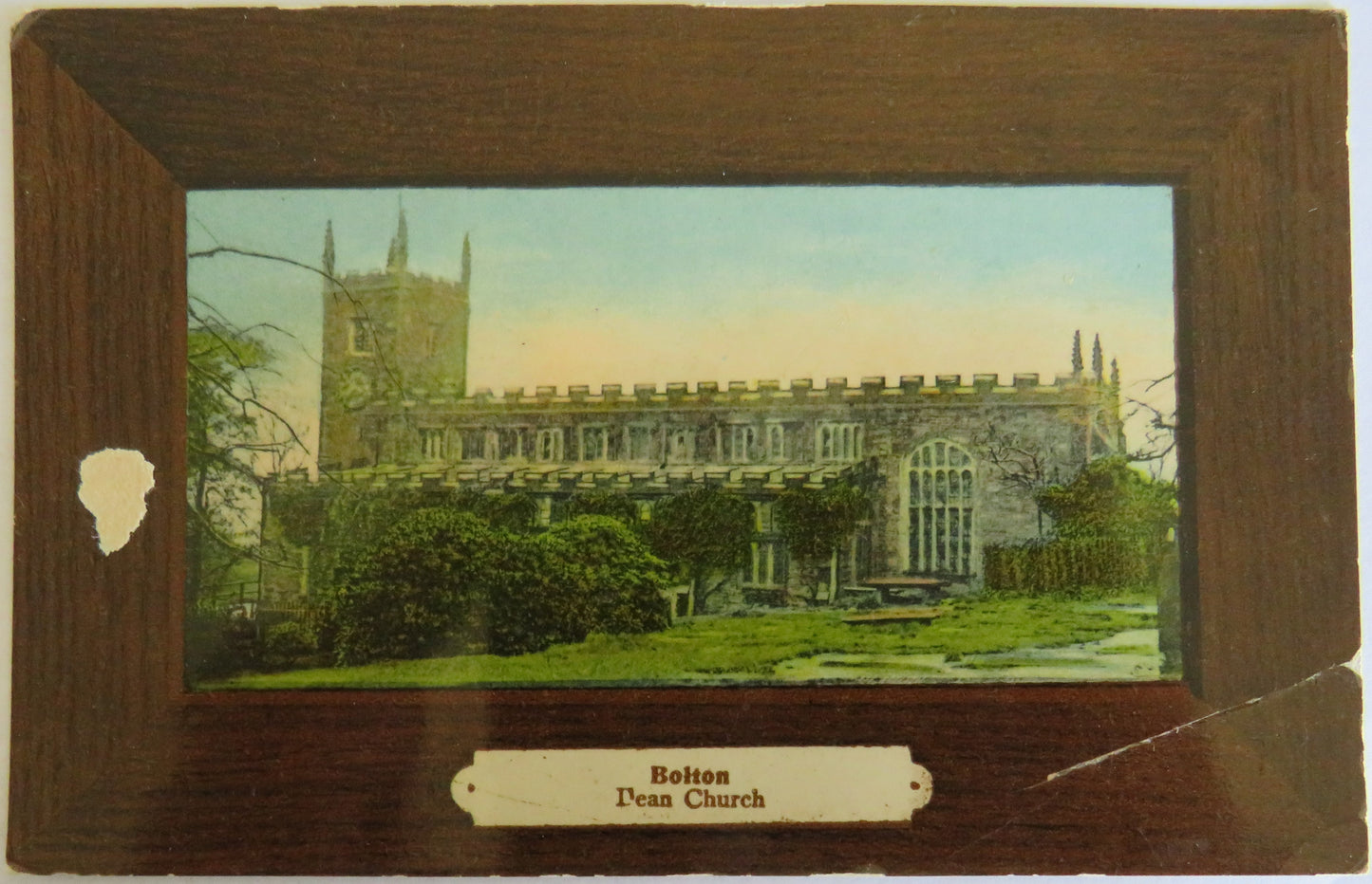 Vintage Postcard of Bolton Dean Church