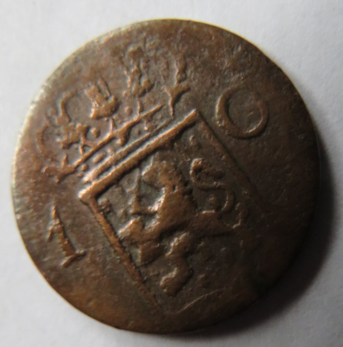 1838 Netherlands East Indies 1 Cent / Duit Coin