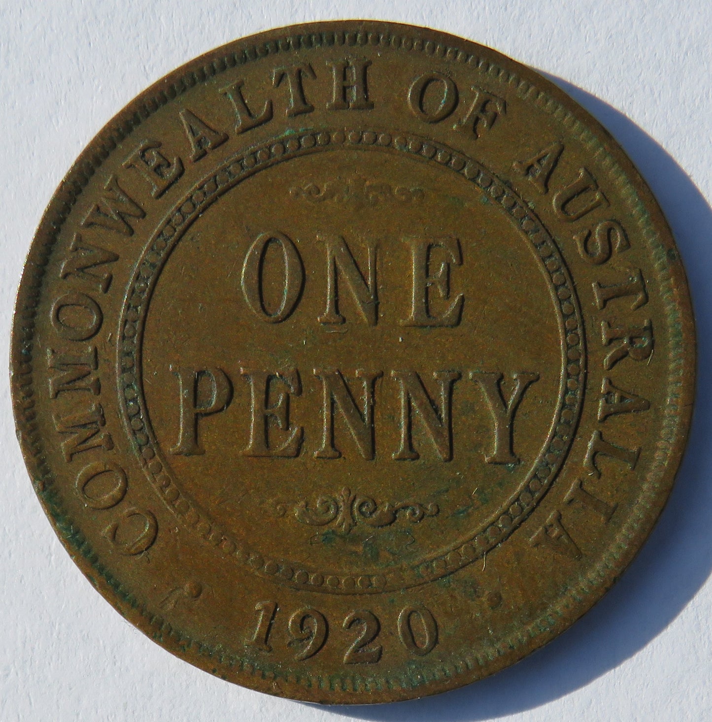 1920 King George V Australia One Penny Coin