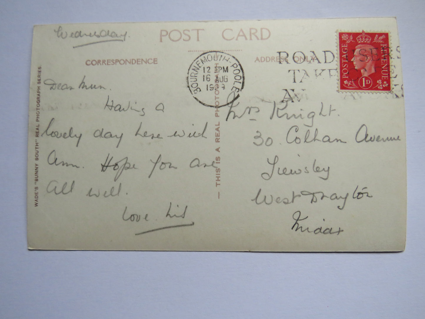 Vintage Postcard of the Pavilion Rockery, Bournemouth