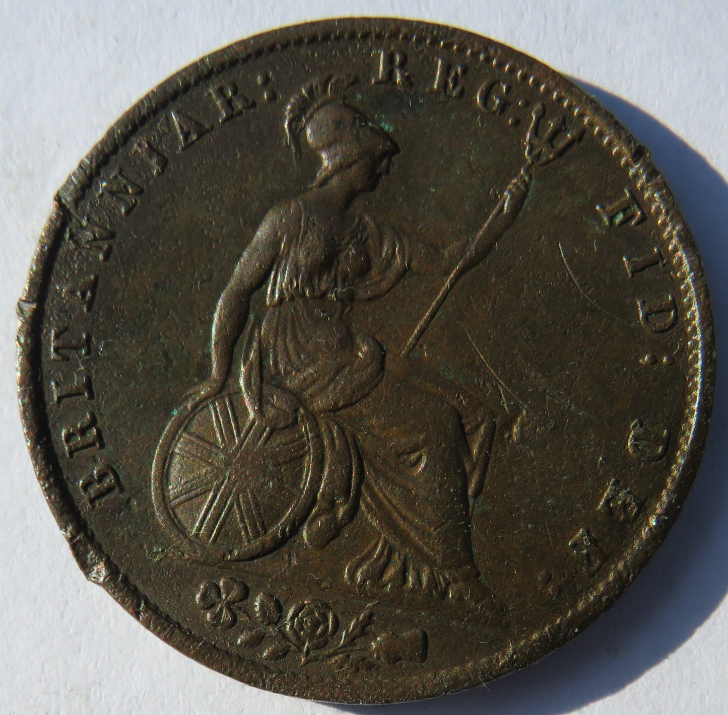 1855 Queen Victoria Young Head Halfpenny Coin - Great Britain