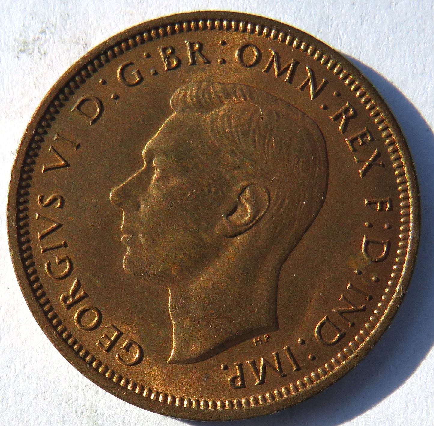 1942 King George VI Halfpenny Coin Unc - Great Britain