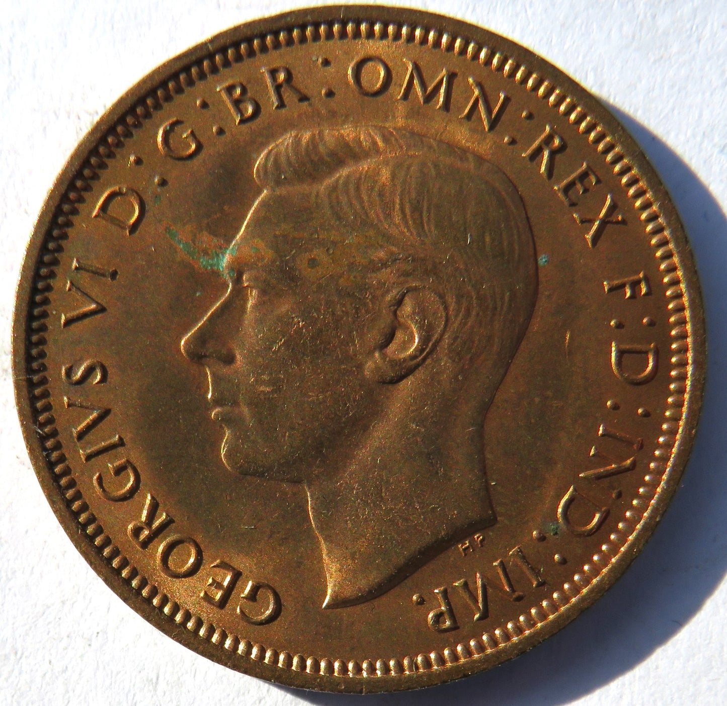 1942 King George VI Halfpenny Coin Unc - Great Britain