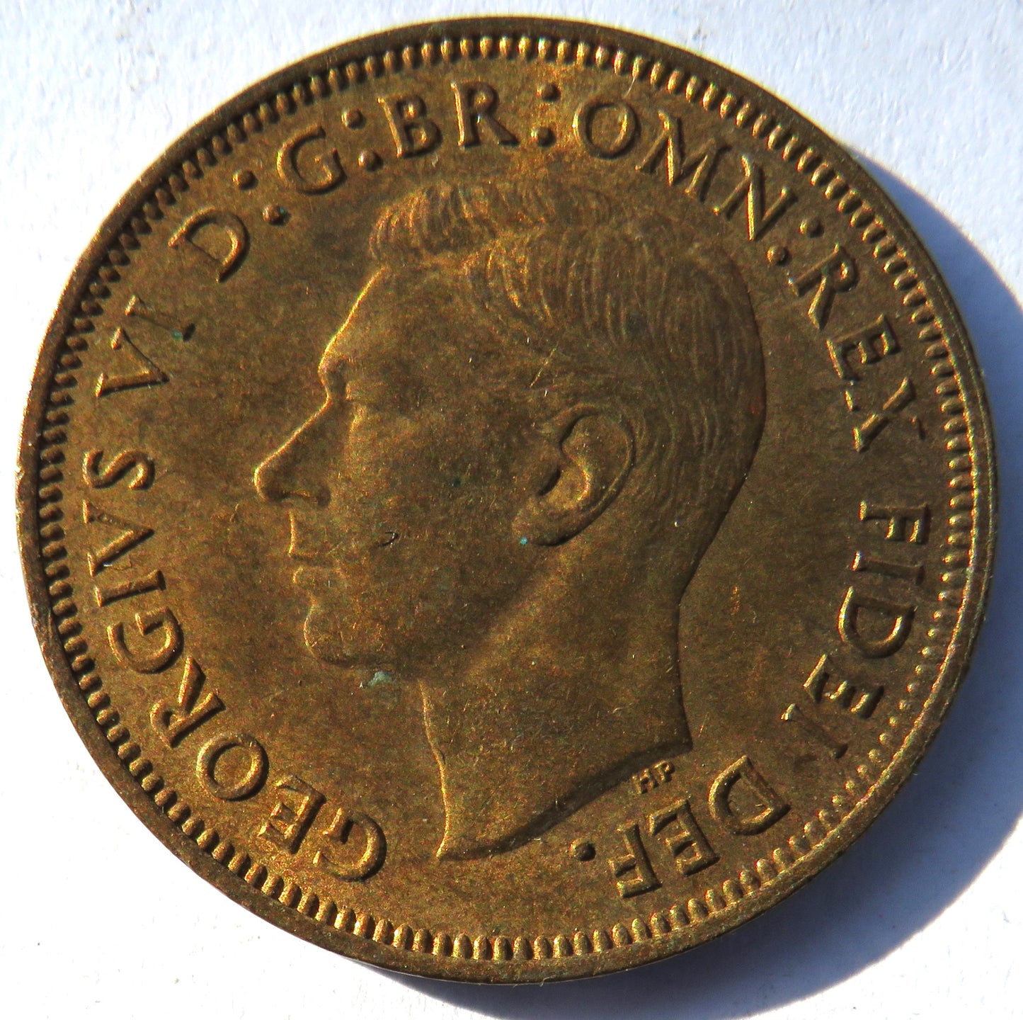 1952 King George VI Halfpenny Coin Unc - Great Britain