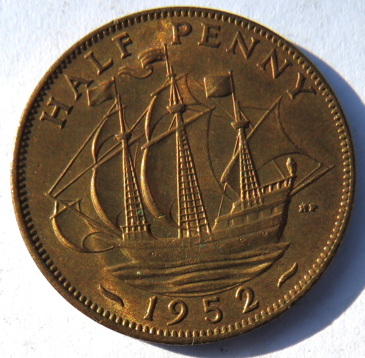 1952 King George VI Halfpenny Coin Unc - Great Britain