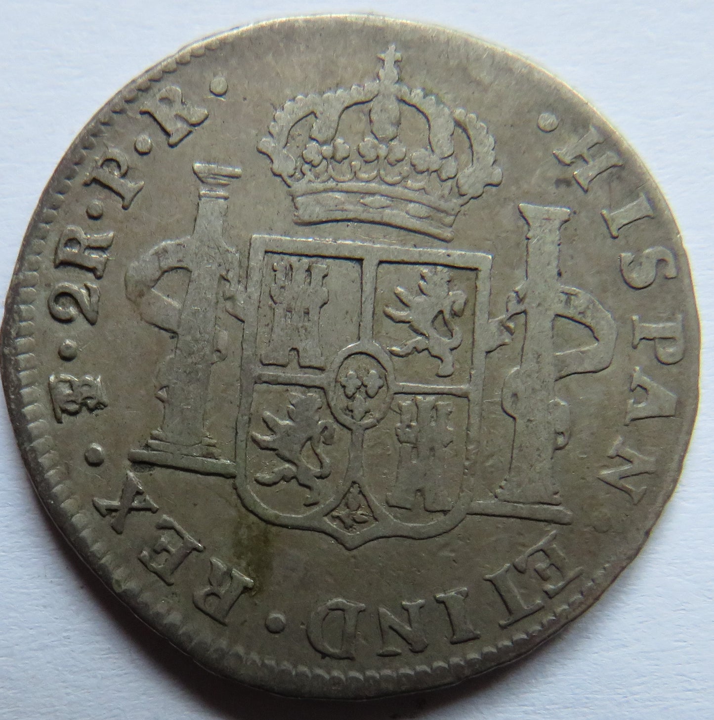 1794 Bolivia Silver 2 Reals Coin