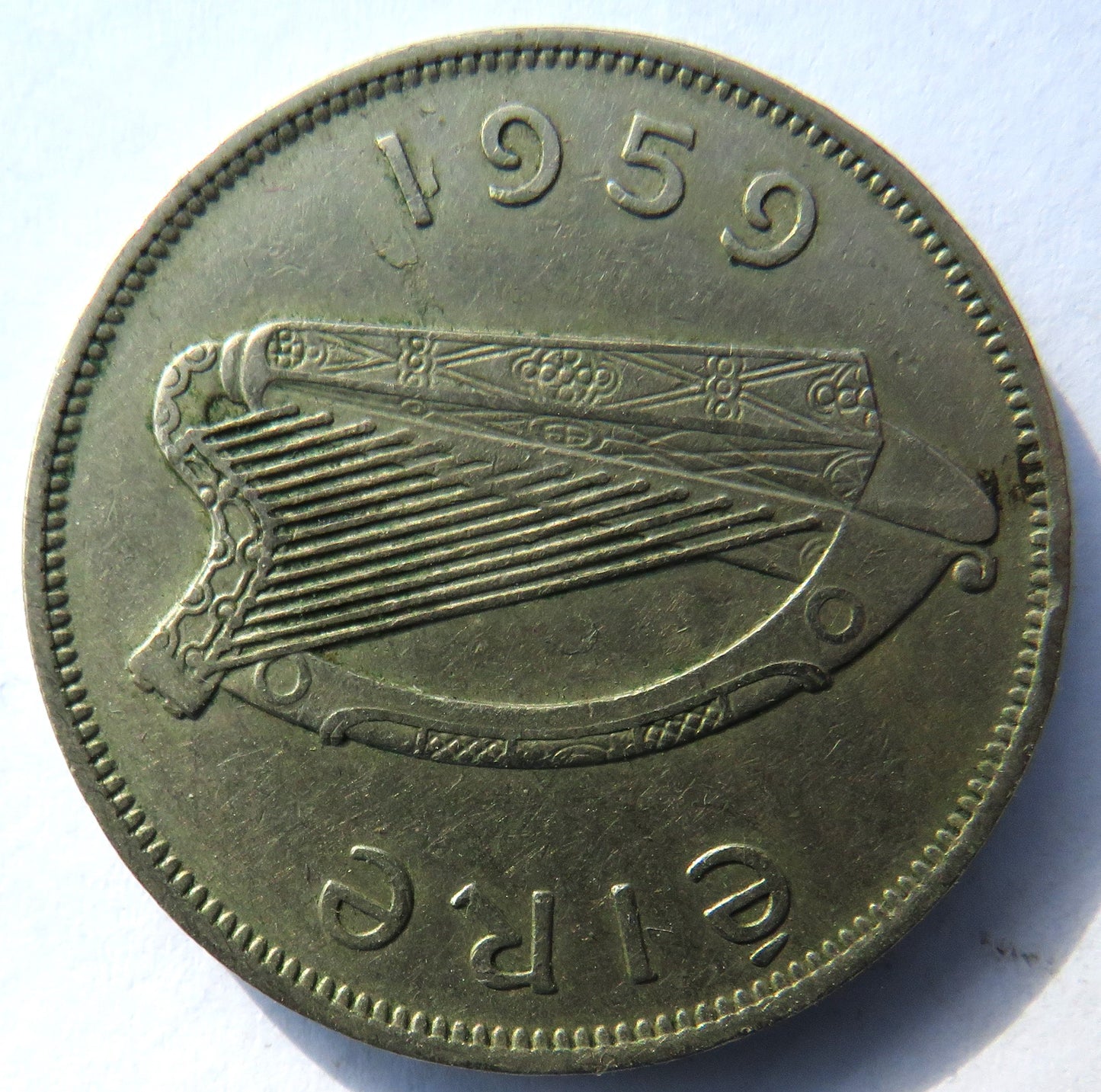 1959 Ireland Eire Halfcrown Coin