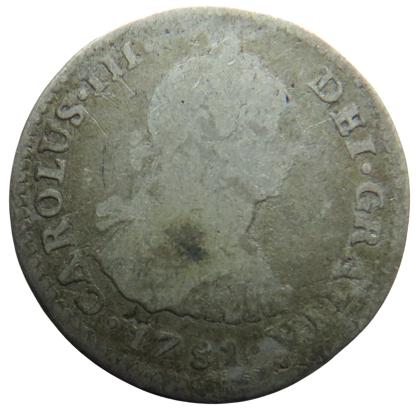 1781 Mexico Silver One Real Coin