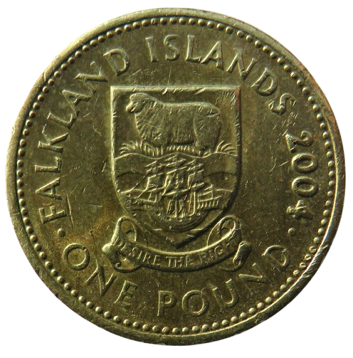 2004 Falkland Islands £1 One Pound Coin
