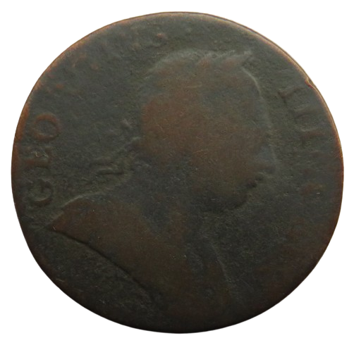 1775 King George III Halfpenny Coin