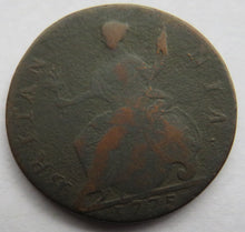 Load image into Gallery viewer, 1775 King George III Halfpenny Coin
