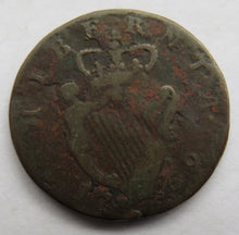 Load image into Gallery viewer, 1769 King George III Ireland / Hibernia Halfpenny Coin
