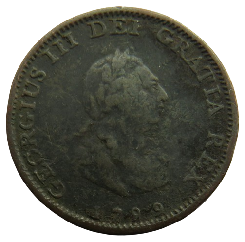 1799 King George III Farthing Coin - Great Britain