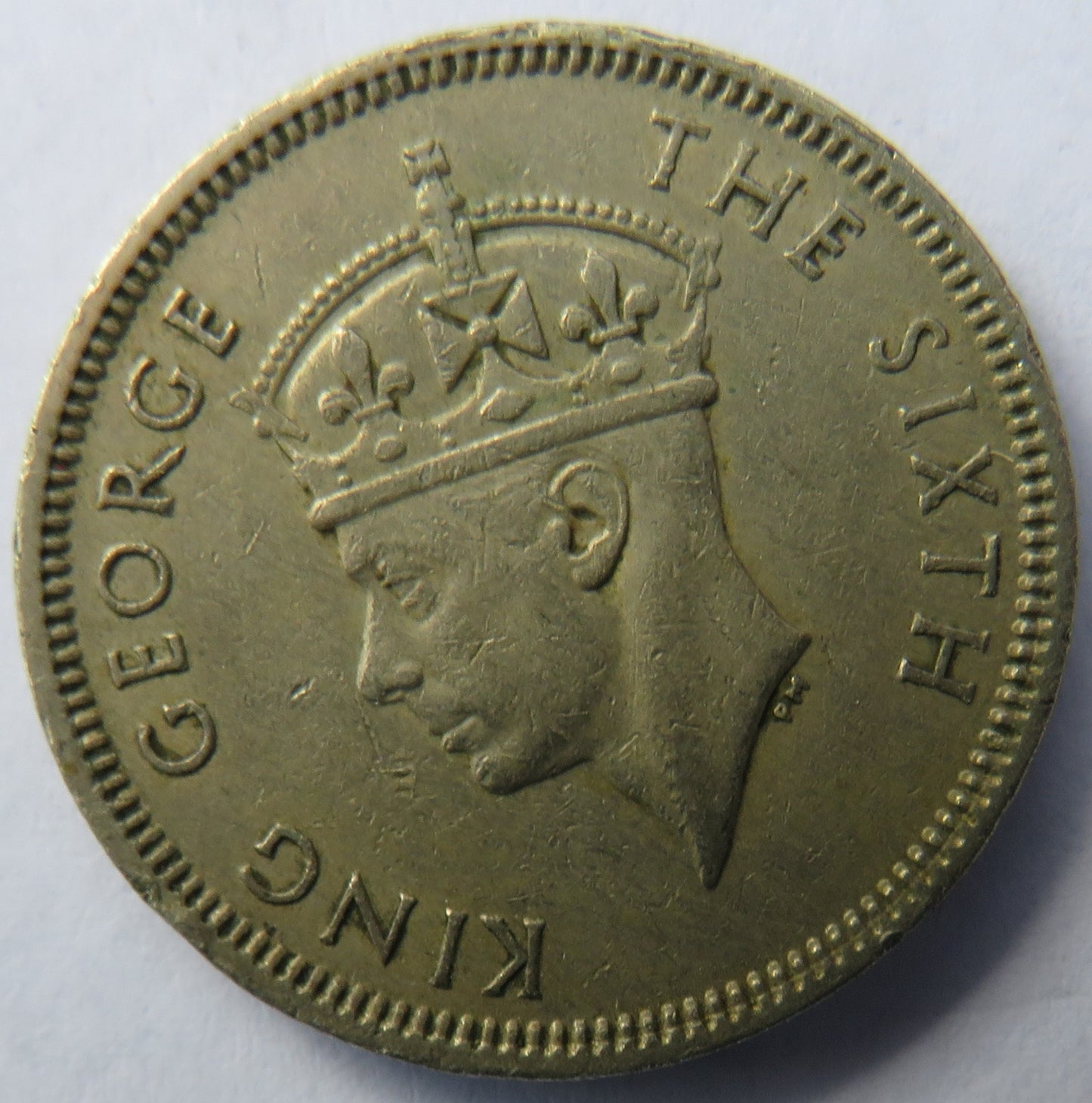 1951 King George VI Hong Kong 50 Cents Coin