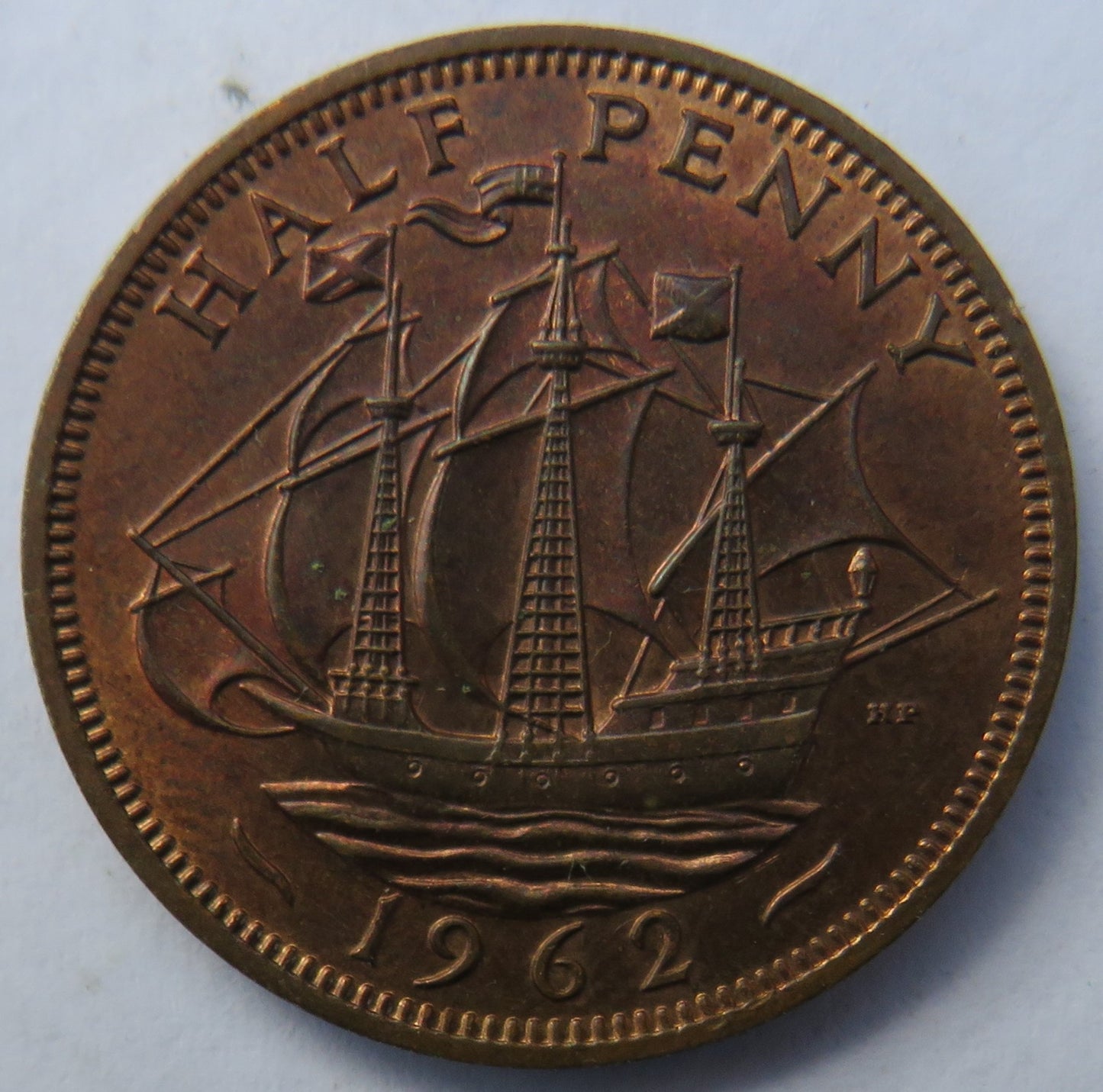1962 Queen Elizabeth II Halfpenny Coin Unc - Great Britain