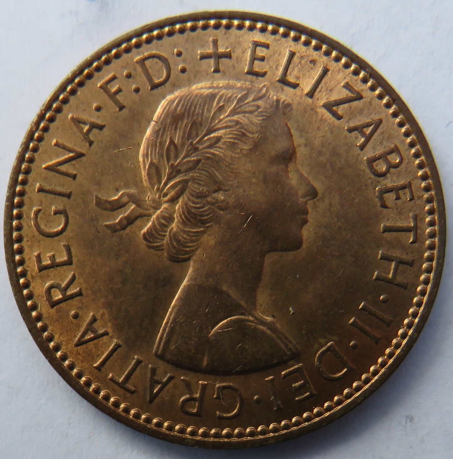 1967 Queen Elizabeth II Halfpenny Coin Unc - Great Britain