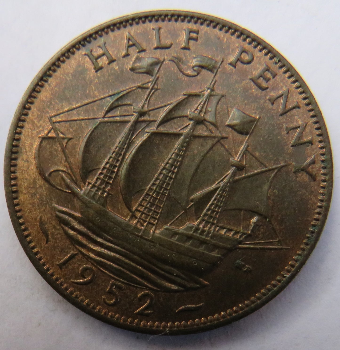 1952 King George VI Halfpenny Coin High Grade - Great Britain