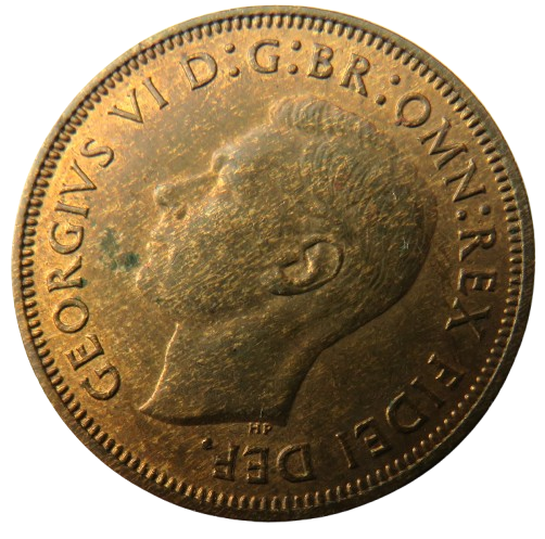 1950 King George VI Halfpenny Coin High Grade - Great Britain