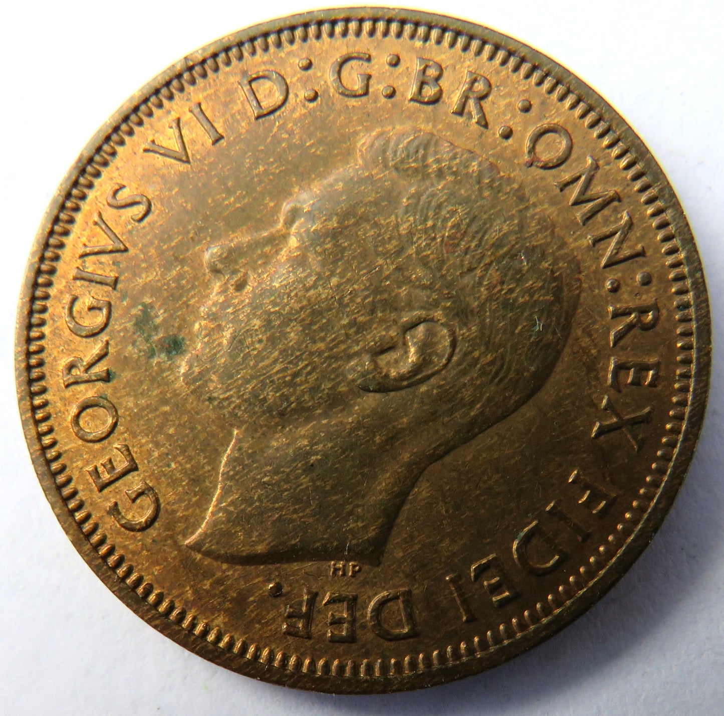 1950 King George VI Halfpenny Coin High Grade - Great Britain