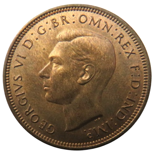 1942 King George VI Halfpenny Coin Unc - Great Britain