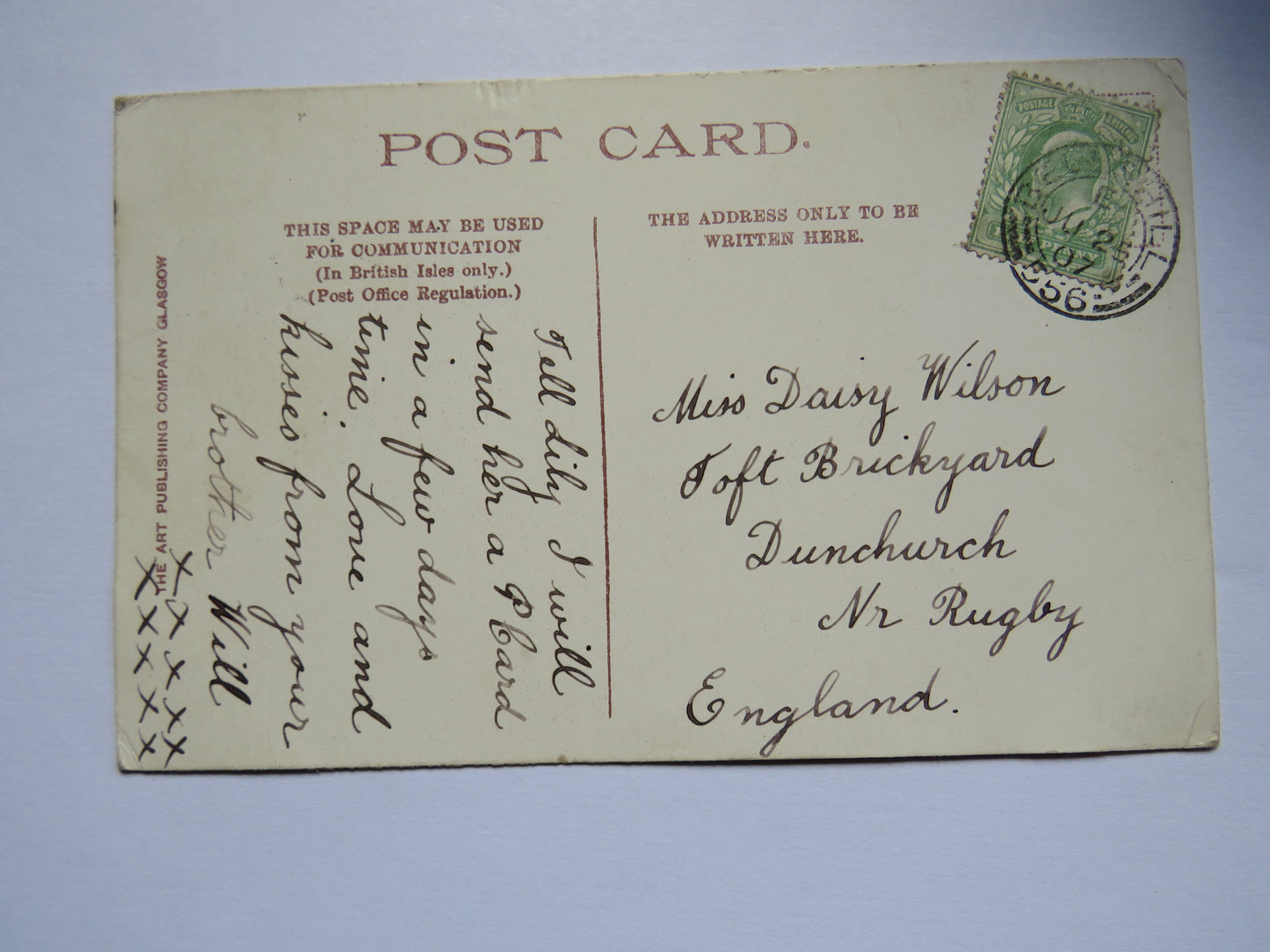 Vintage Postcard of Holyrood Palace, Edinburgh, 1956