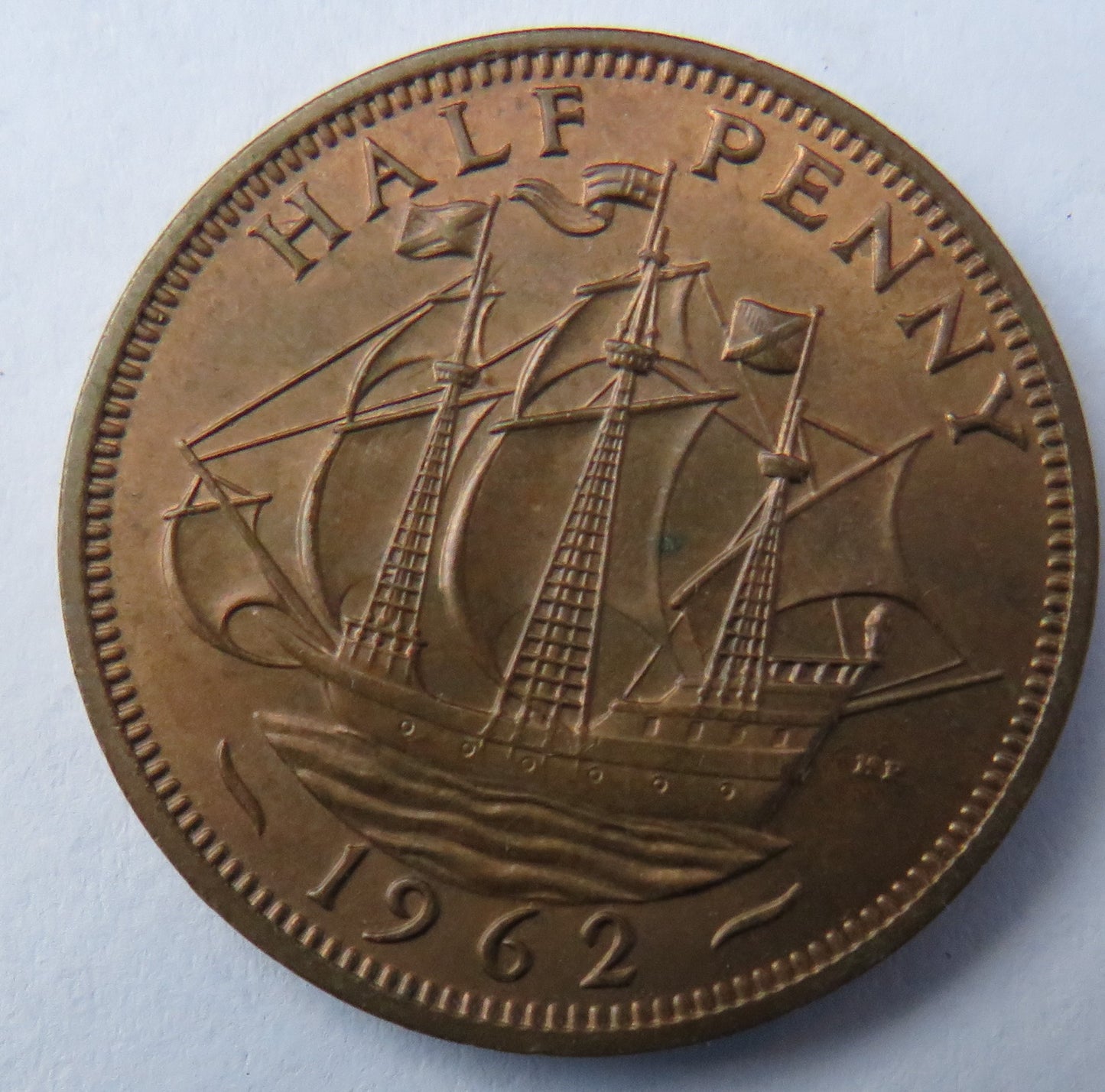 1962 Queen Elizabeth II Halfpenny Coin Unc - Great Britain