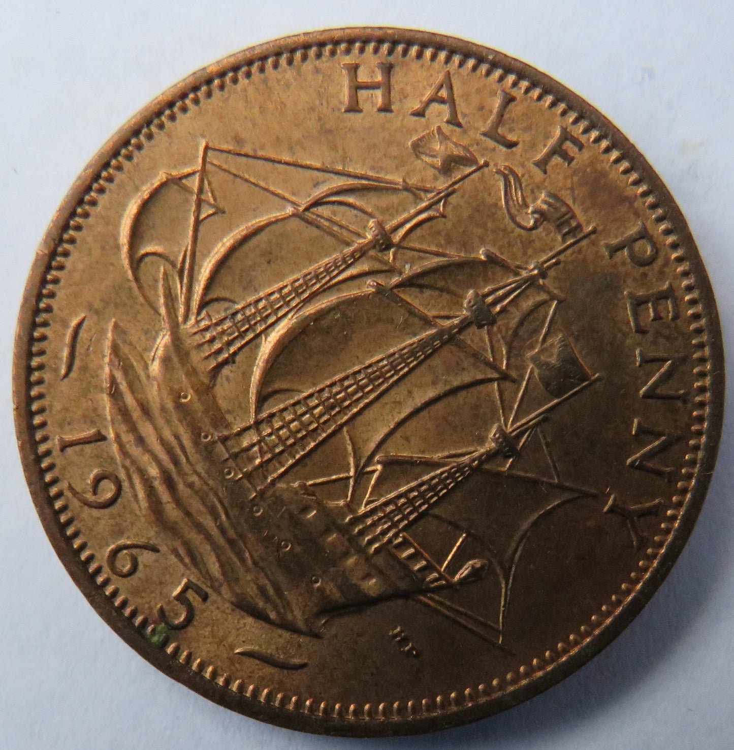 1965 Queen Elizabeth II Halfpenny Coin Unc - Great Britain