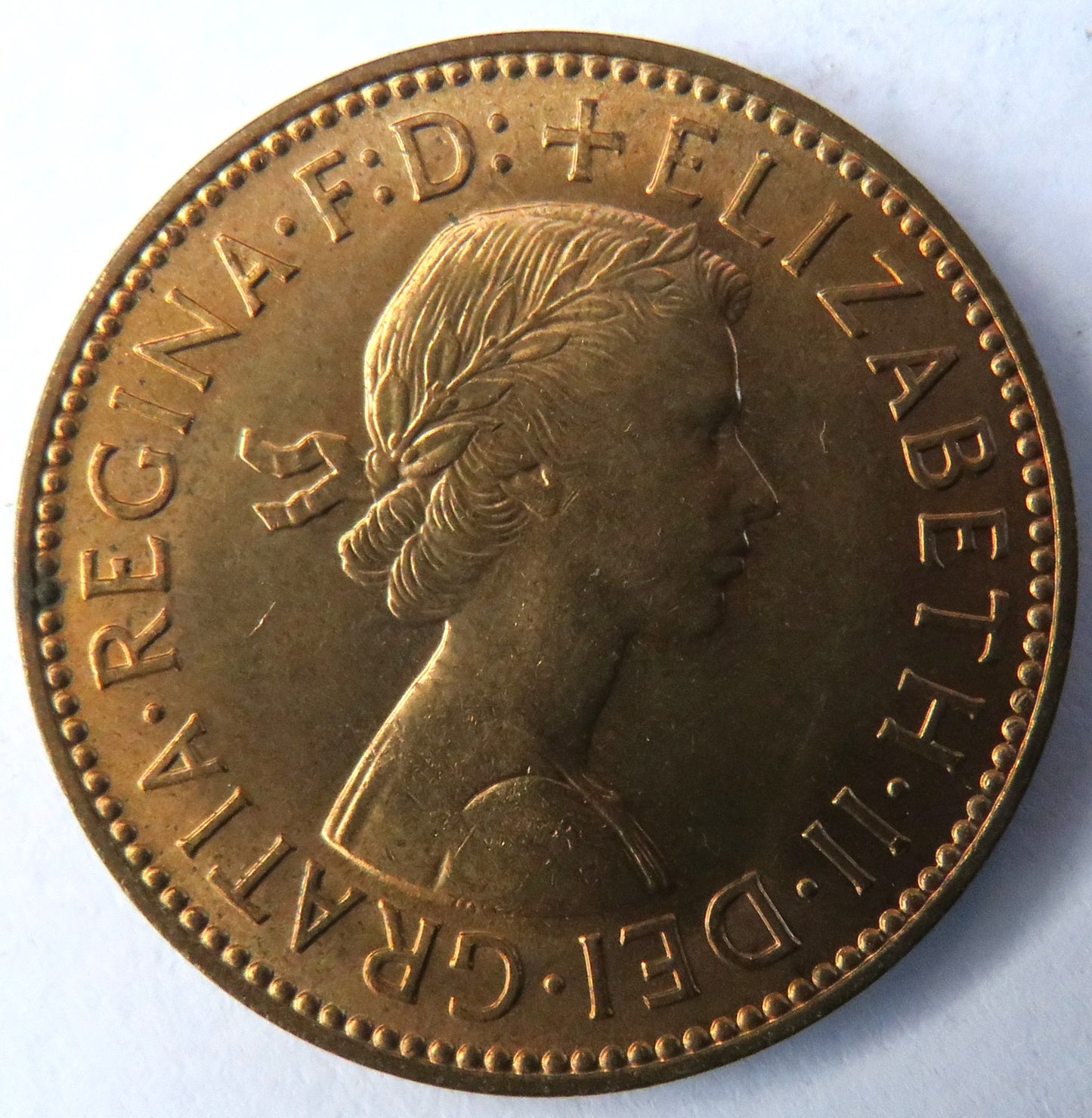 1958 Queen Elizabeth II Halfpenny Coin Unc - Great Britain