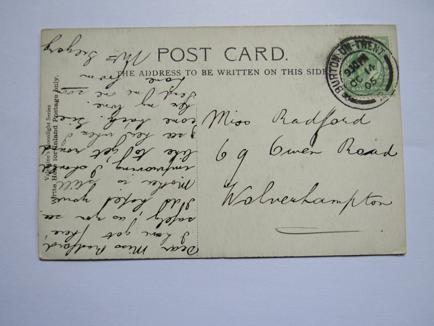 Vintage Postcard of Holyrood Palace, Edinburgh, 1905