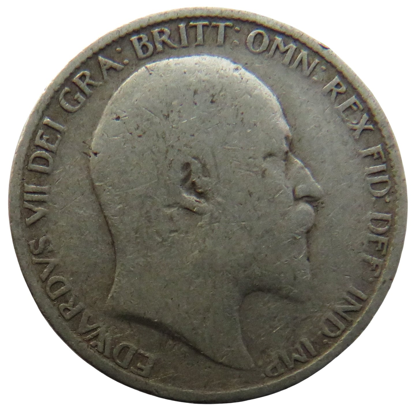 1903 King Edward VII Silver Sixpence Coin - Great Britain