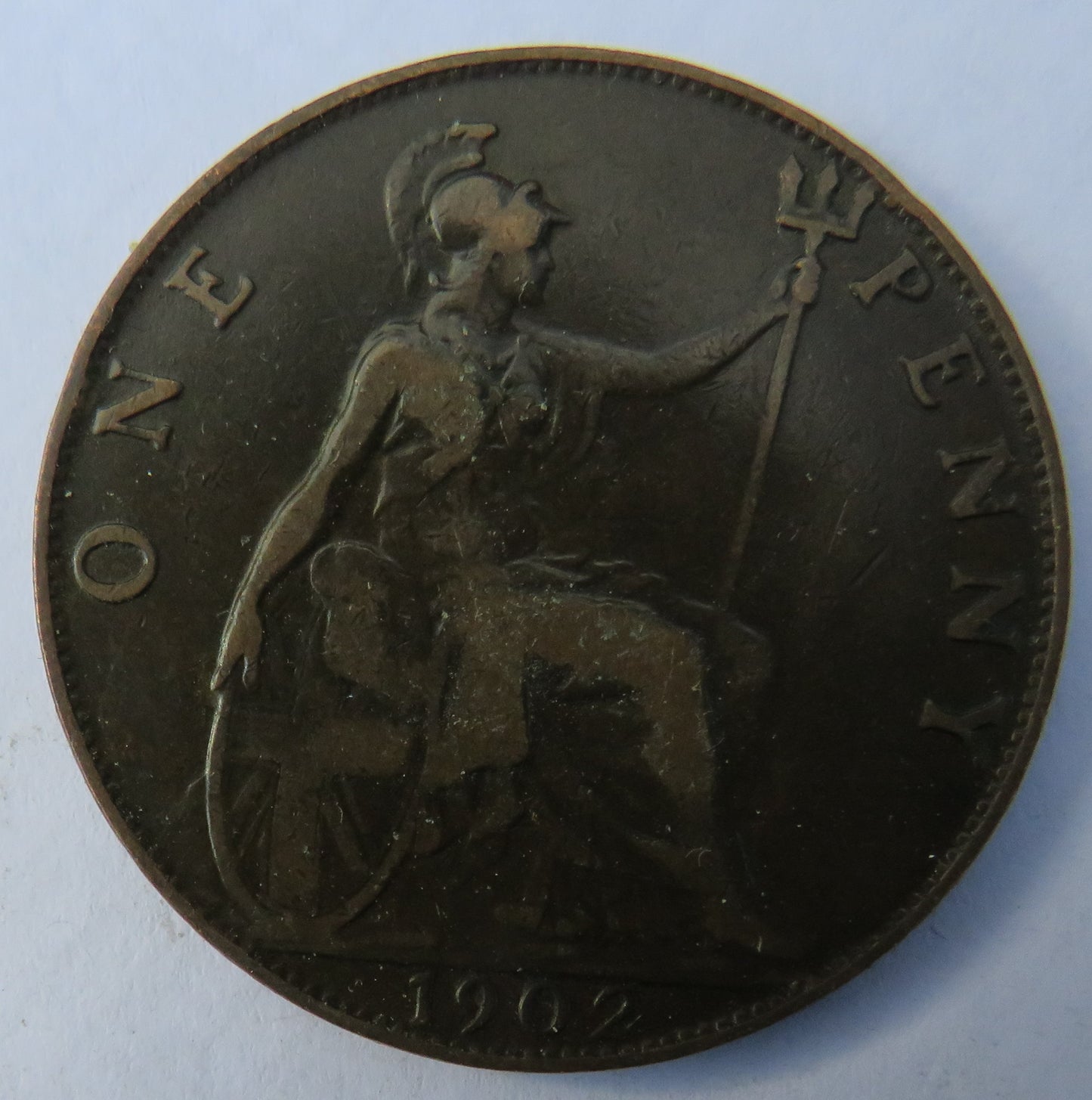 1902 King Edward VII One Penny Coin - Great Britain