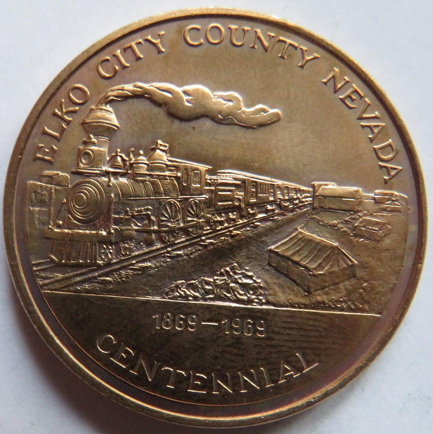 Elko City County Nevada 1869-1969 Centennial Medal