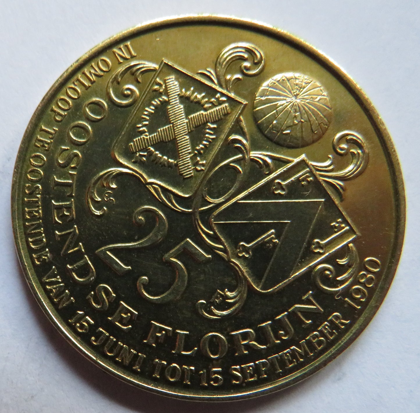 1980 25 OOstendse Florijn Token Belgium