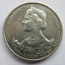 Load image into Gallery viewer, 1980 Guernsey 25p / Crown Coin Queen Elizabeth The Queen Mother
