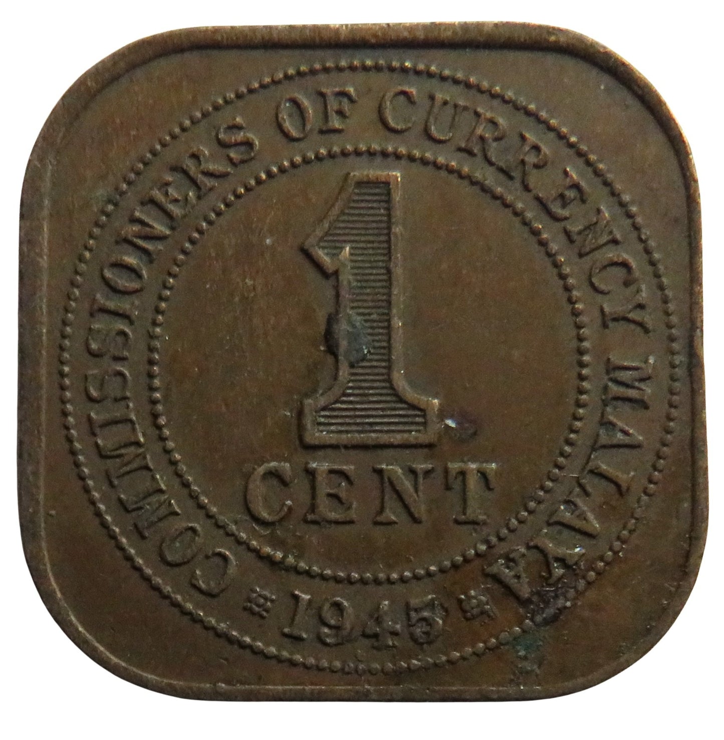 1945 King George VI Commissioners of Currency One Cent Coin