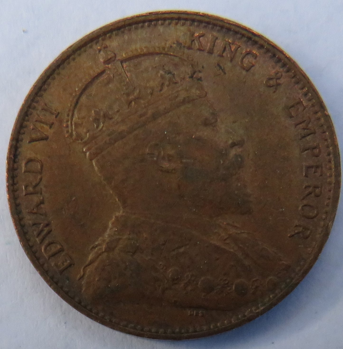 1910 King Edward VII Ceylon One Cent Coin Nice Condition