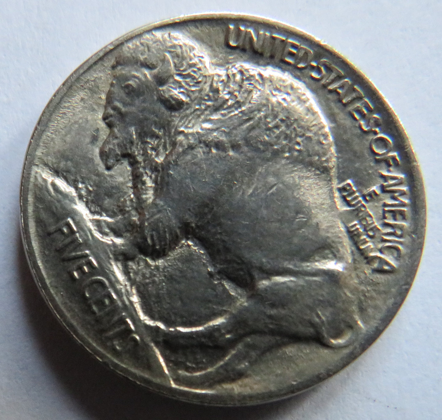 1913 USA Buffalo Nickel Coin In Excellent Condition