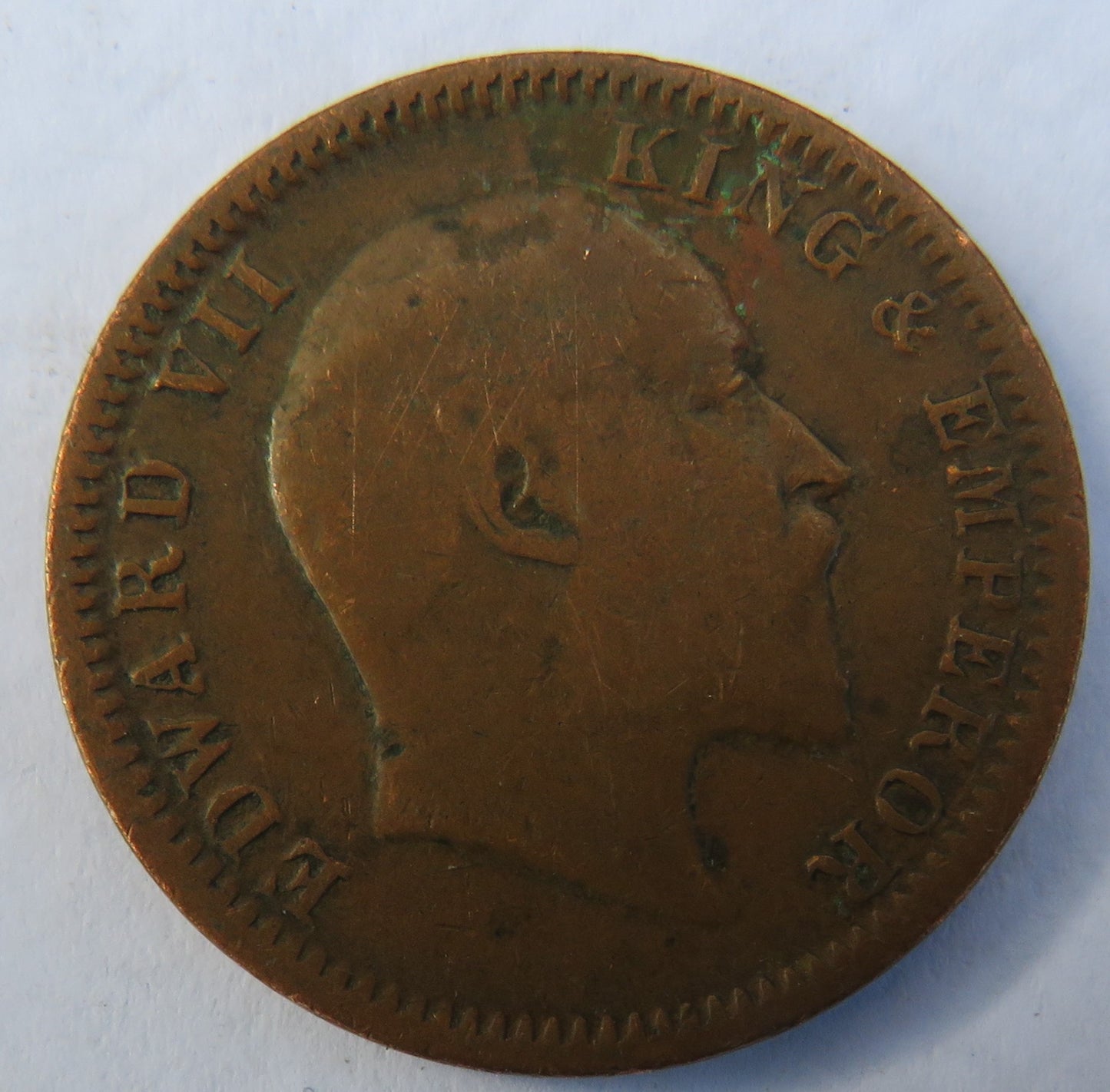 1903 King Edward VII India 1/4 Anna Coin
